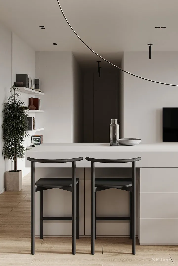 88㎡裸色简约,简单的设计更显高级