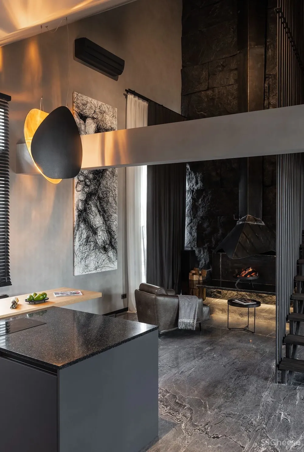 高级黑的家,就是这么酷