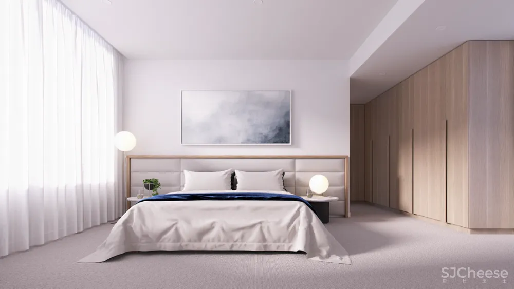 8组住宅效果图,原来大户型更适合极简风!