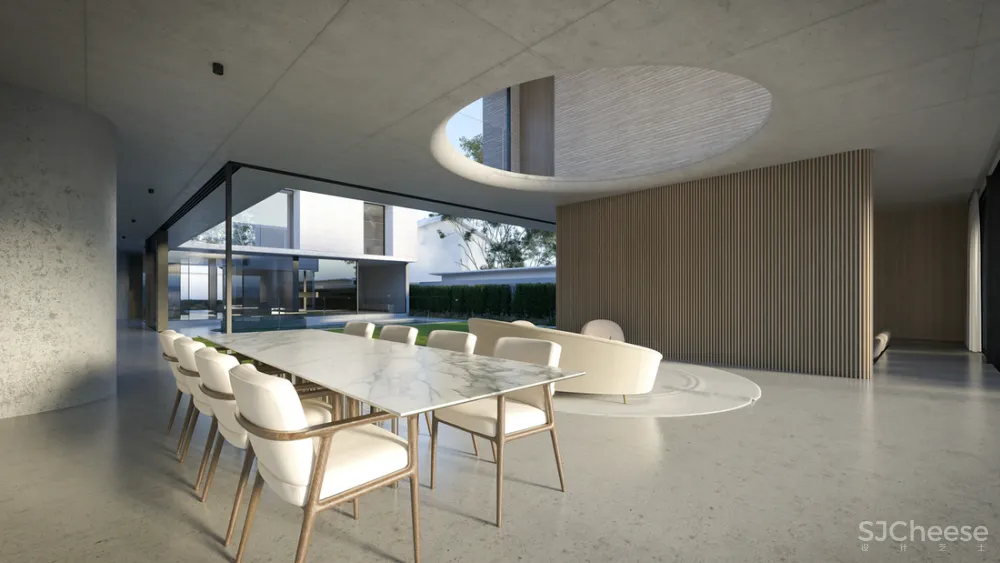 8组住宅效果图,原来大户型更适合极简风!