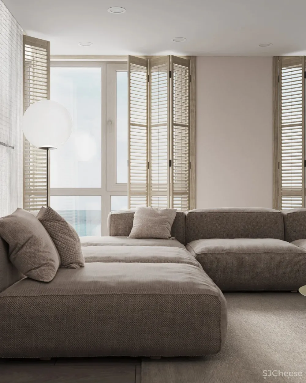 Artpartner新作 简约质朴三口之家