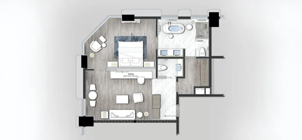 “不下堂筵,坐穷泉壑”——从瑞盛国际俱乐部酒店的空间设计谈起