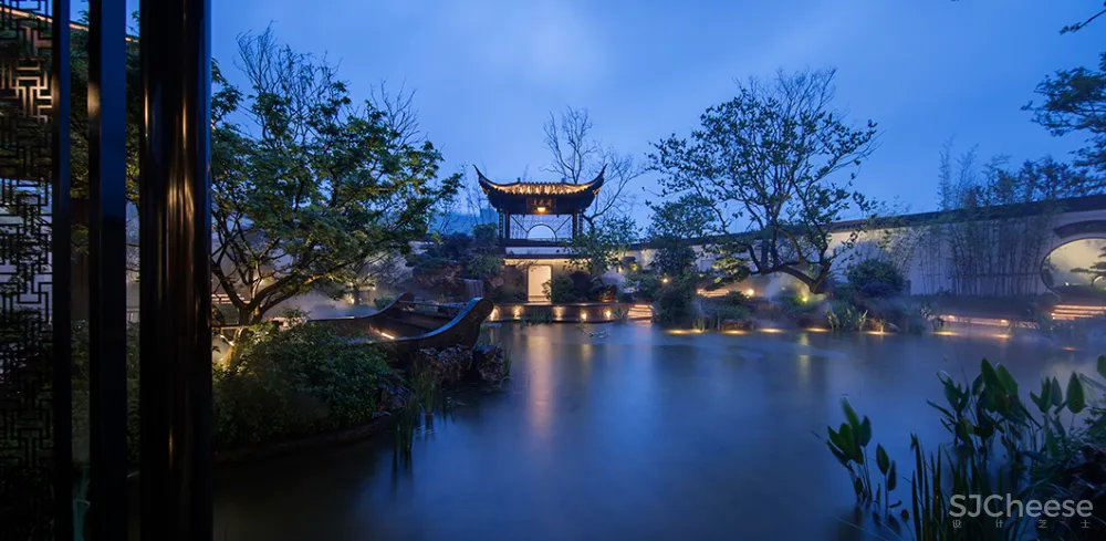 吴文粒:1745㎡绝美中式庭院,一帘诗意、四水归情!