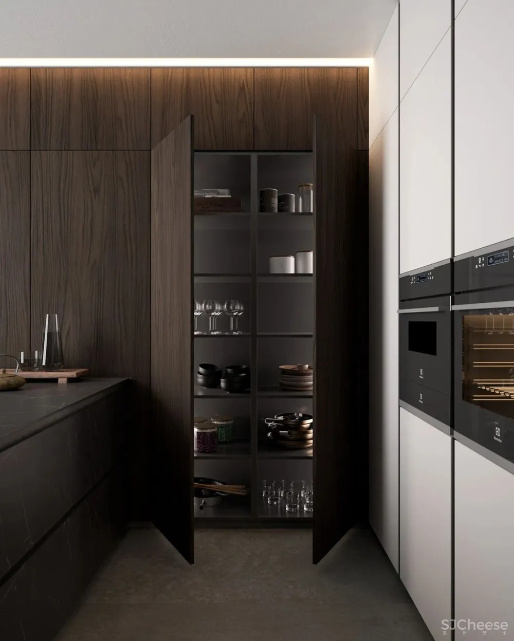 studiopodrini新作 高级灰奢华厨房