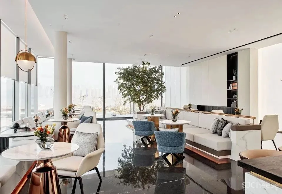 香港環亞聯合設計:自然闲适、悠然忘我 时代滨江上品销售中心! 中国国际室内设计年鉴