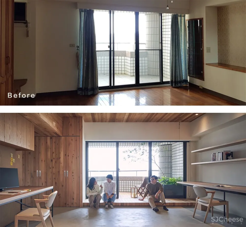 224.4㎡老宅改造:佛系清雅宅,原木自然居