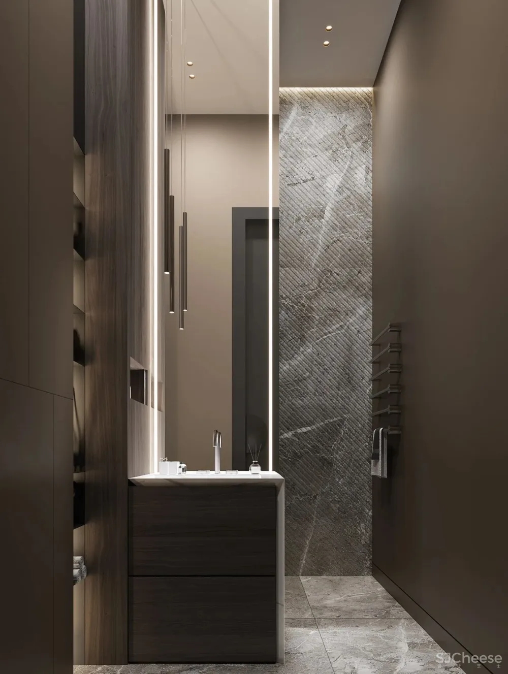 305㎡顶层复式,都市轻奢范!