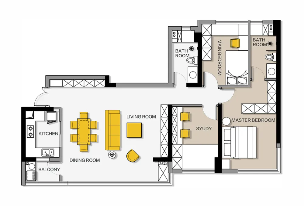 设计:当代都市风,越简约、越精致!