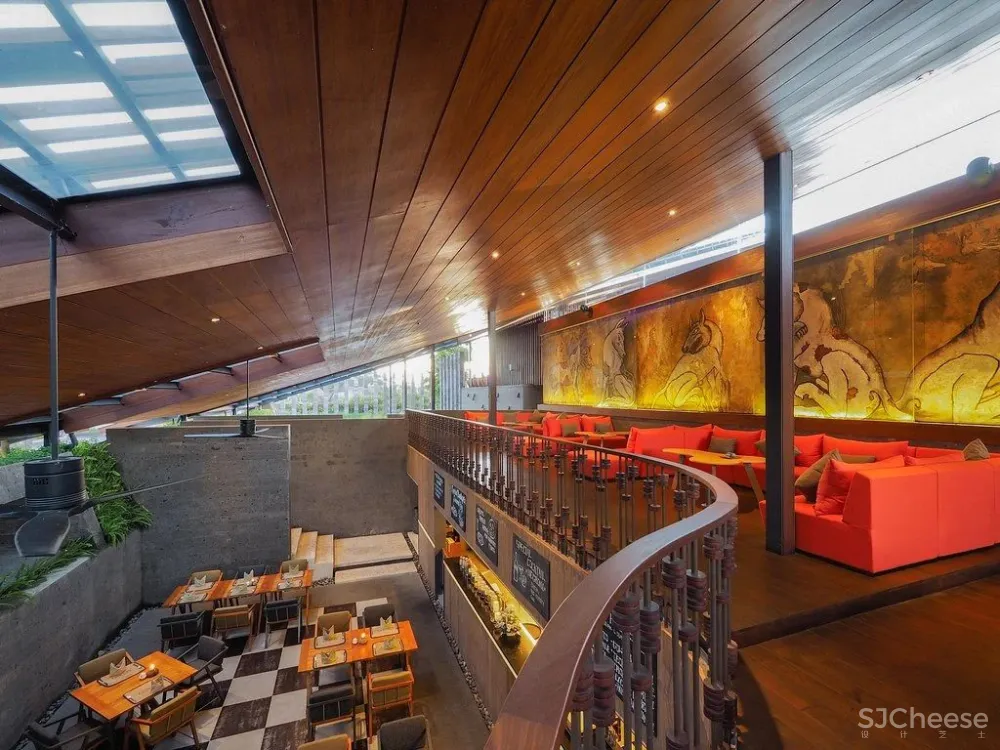 传统材料与现代元素的融合-印尼Santai隐世度假别墅！