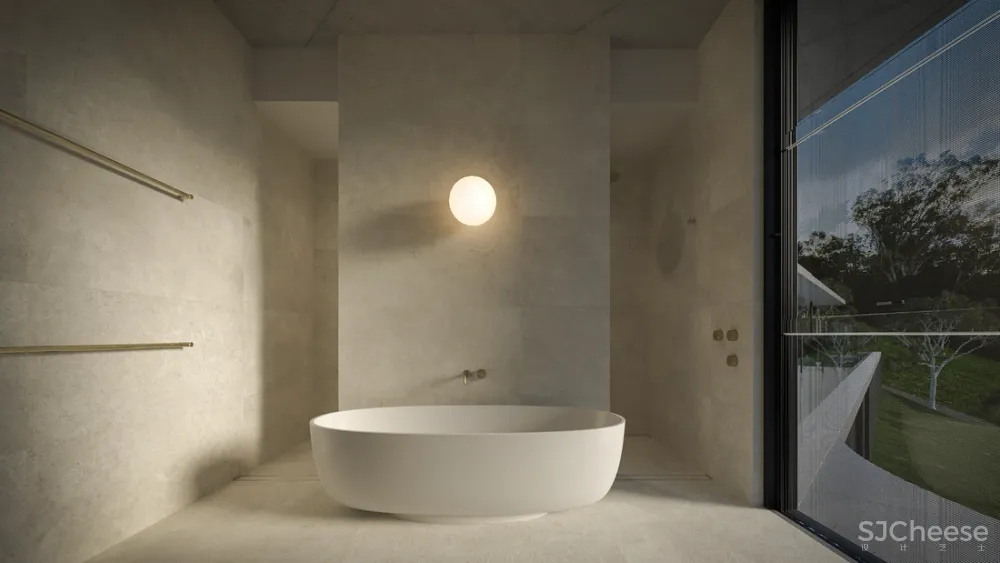 8组住宅效果图,原来大户型更适合极简风!