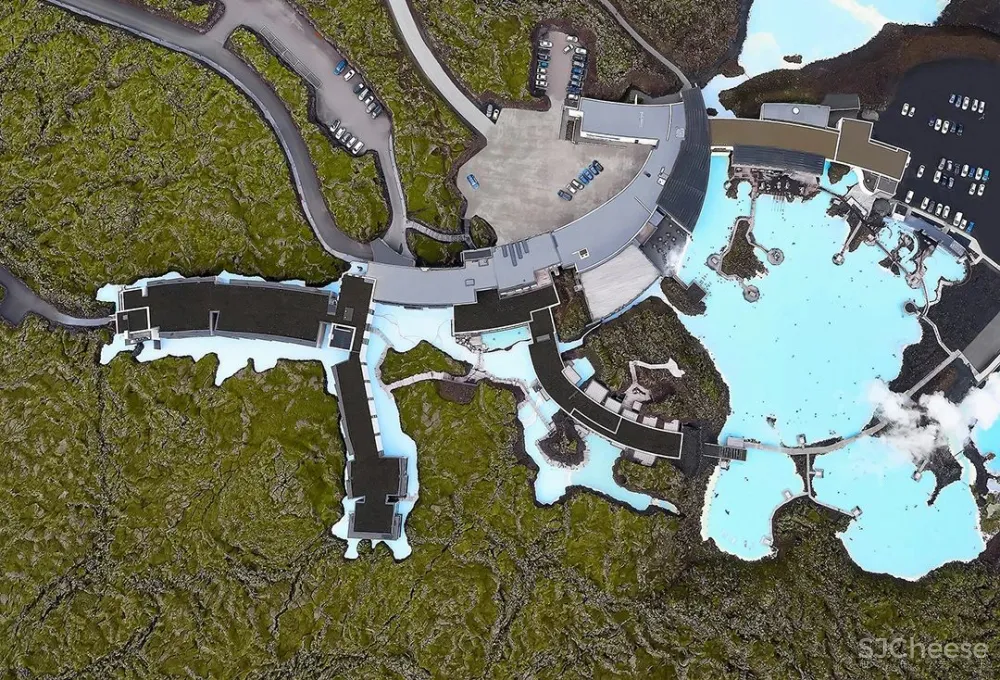 800年火山口的心灵治愈系酒店,全世界都来泡绝美蓝色温泉!