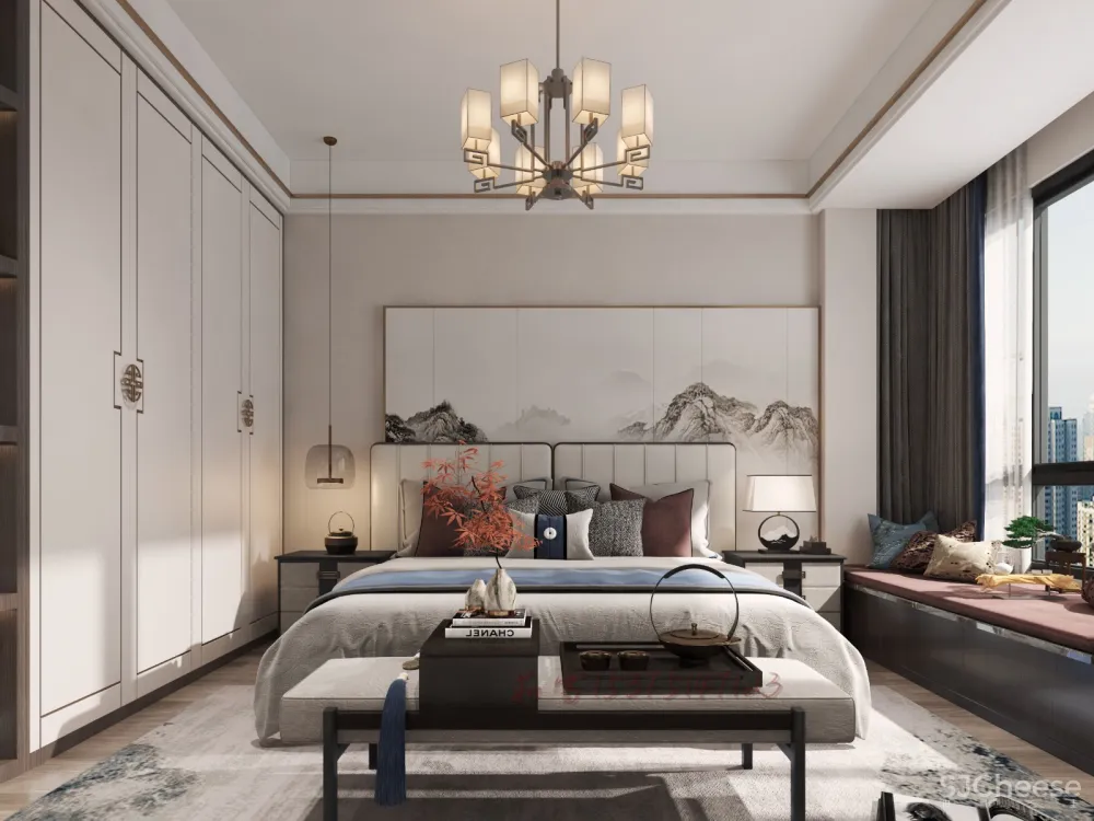 新中式客餐厅卧室