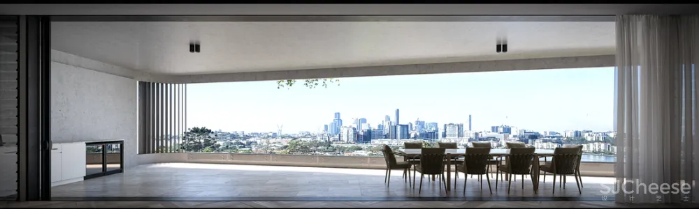 8组住宅效果图,原来大户型更适合极简风!