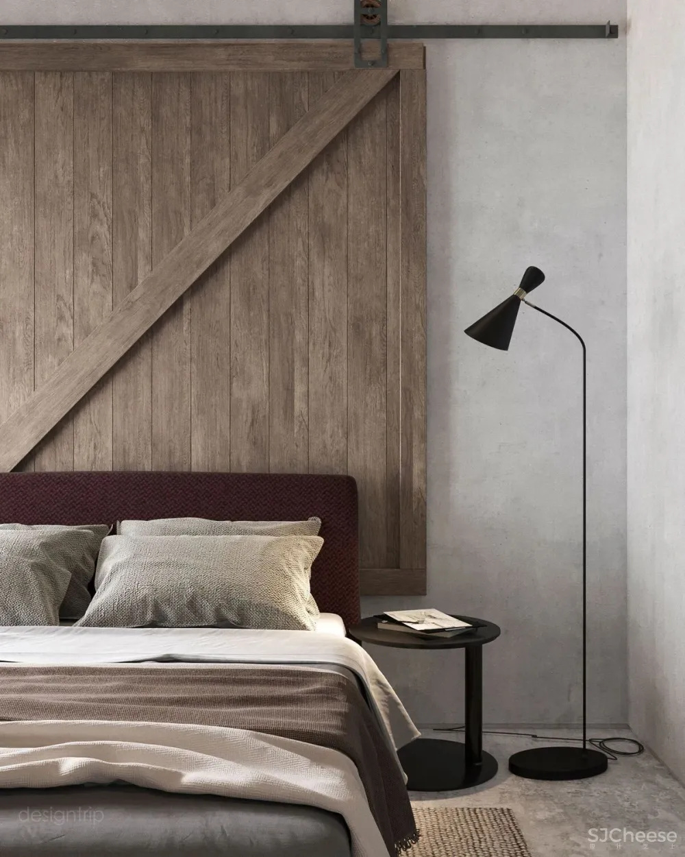 85㎡ 简约居所,“鱼骨拼”木地板站C位