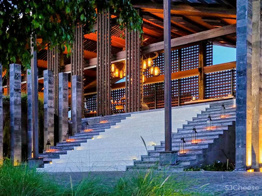 传统材料与现代元素的融合-印尼Santai隐世度假别墅！