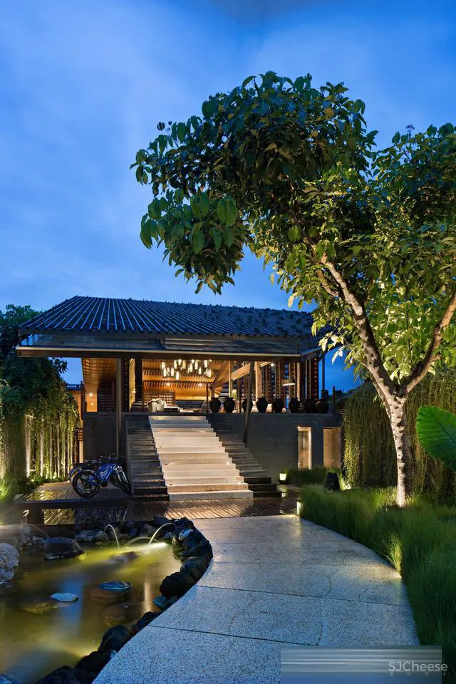 传统材料与现代元素的融合-印尼Santai隐世度假别墅！