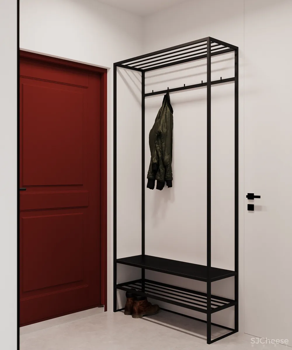 轻古典一居室,护墙板这么用线条太美了