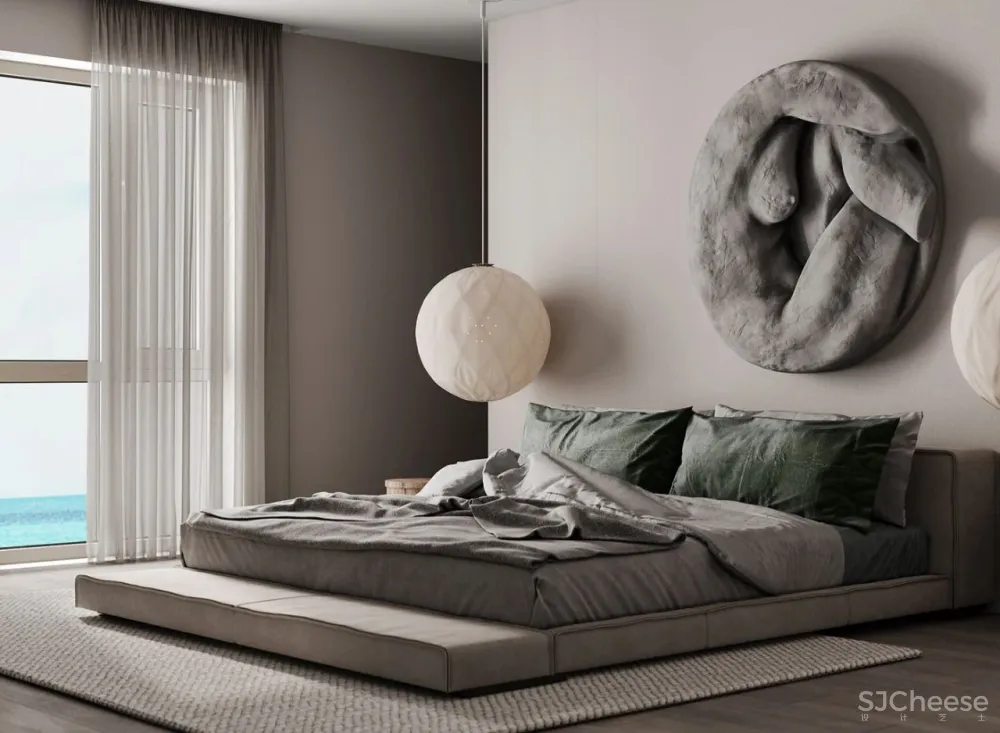 Artpartner新作 简约质朴三口之家