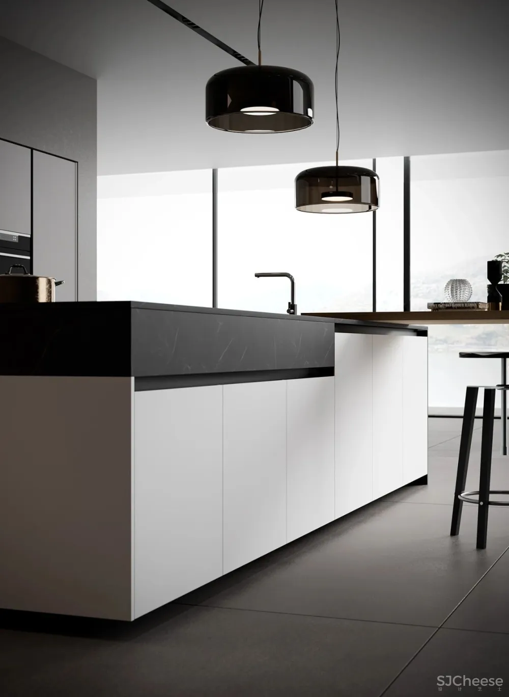 studiopodrini新作 高级灰奢华厨房