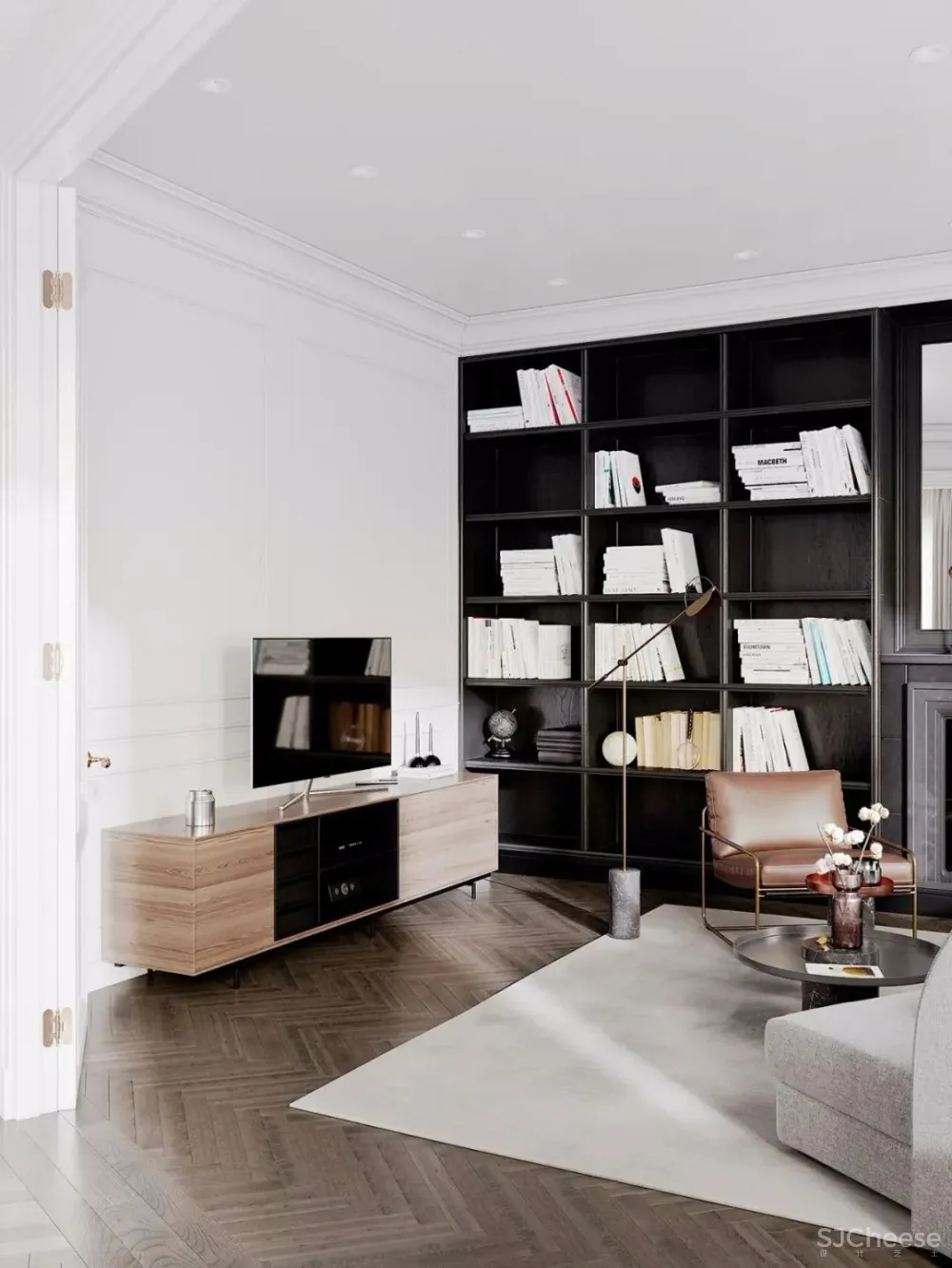 128㎡四口之家,不动声色的优雅气派!