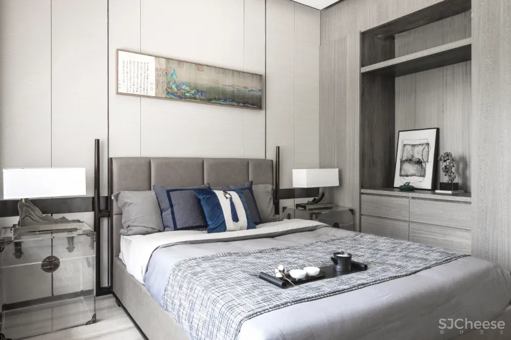 170㎡意式简约大平层,江山蓝的志趣雅馨!