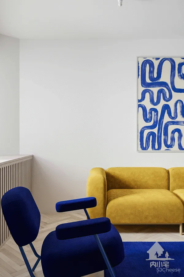 90㎡轻奢三房，艺术品这么用太有腔调