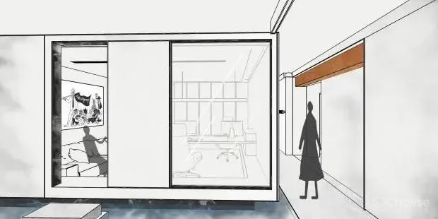 FF STUDIO:红墙之下,“度假式”办公空间