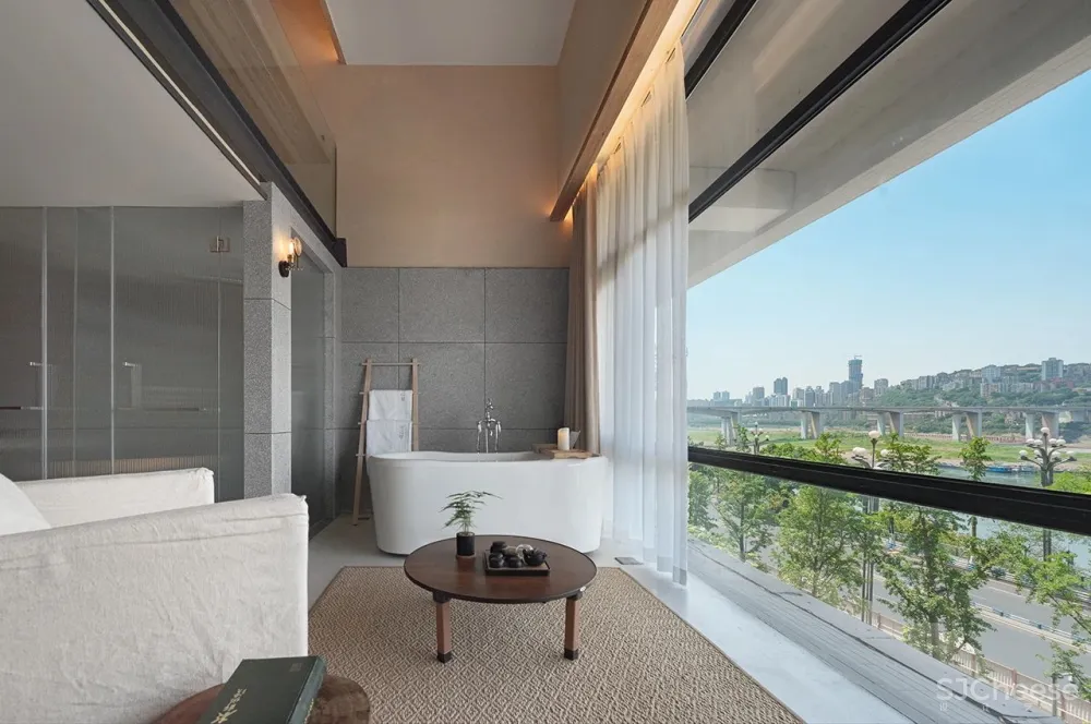 睡loft浴缸房躺看重庆山城一线江景,信步打卡宏村拍汉服写真