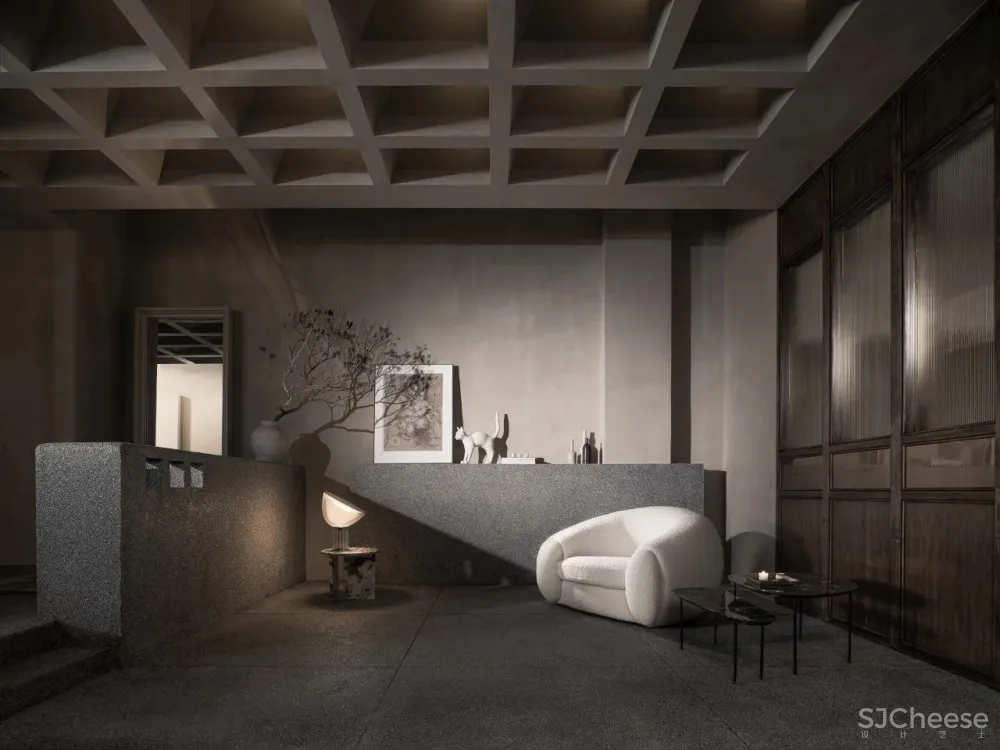 文超:128㎡灰木系空间,这样的复古才够味!