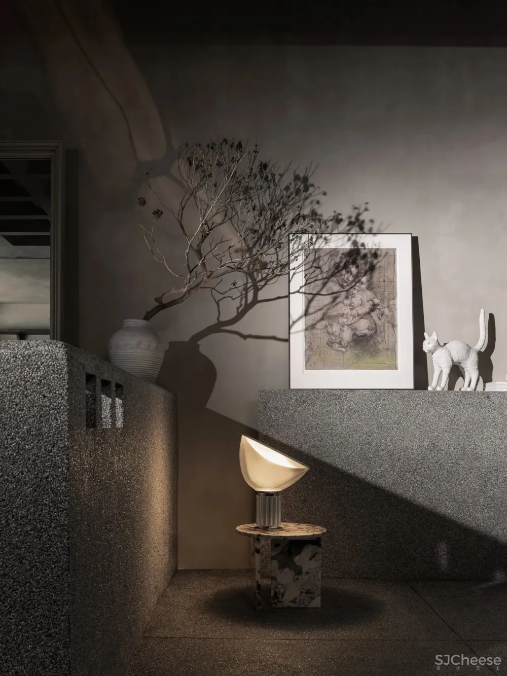 文超:128㎡灰木系空间,这样的复古才够味!