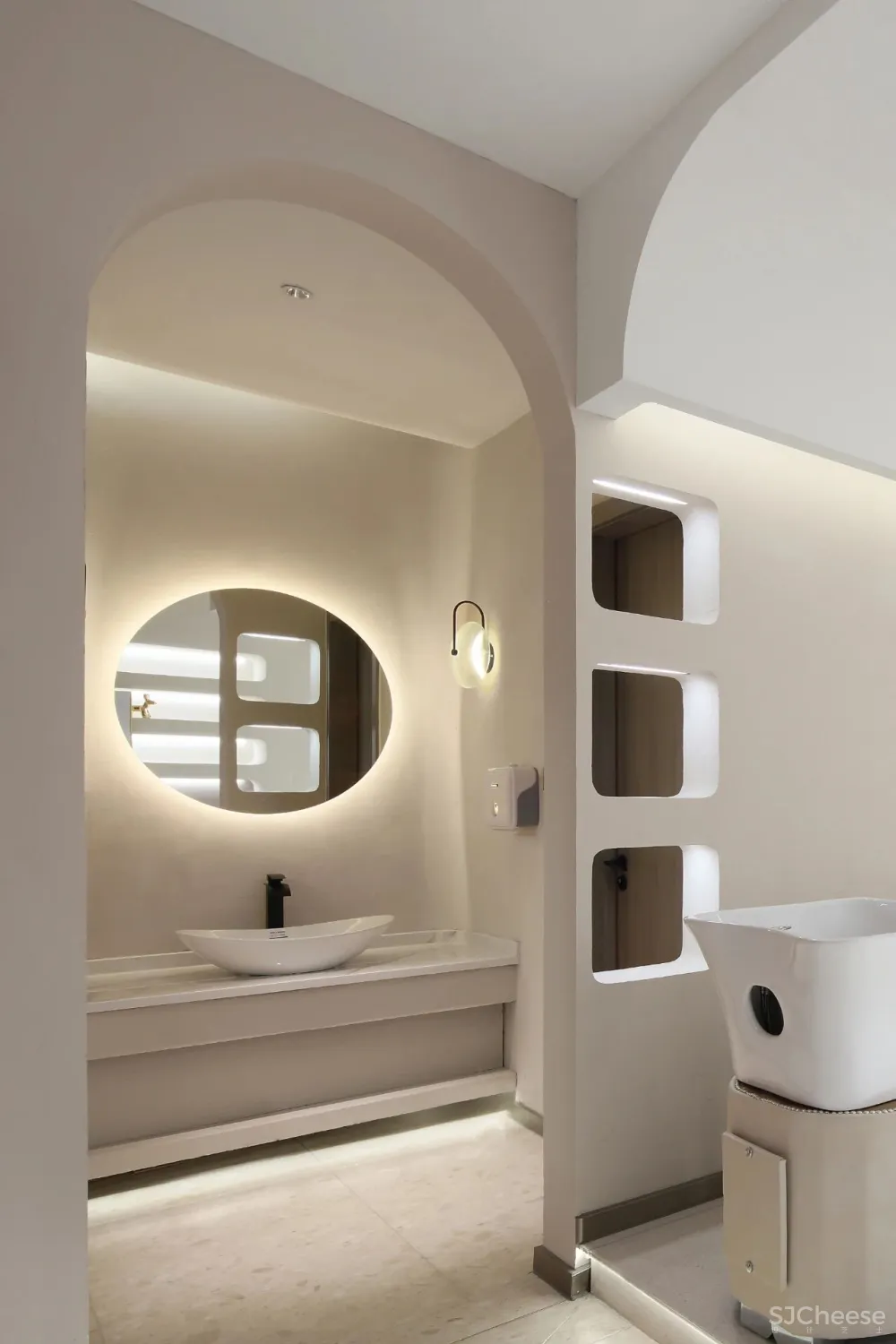 300㎡暖白调空间,简约治愈,尽显温柔!