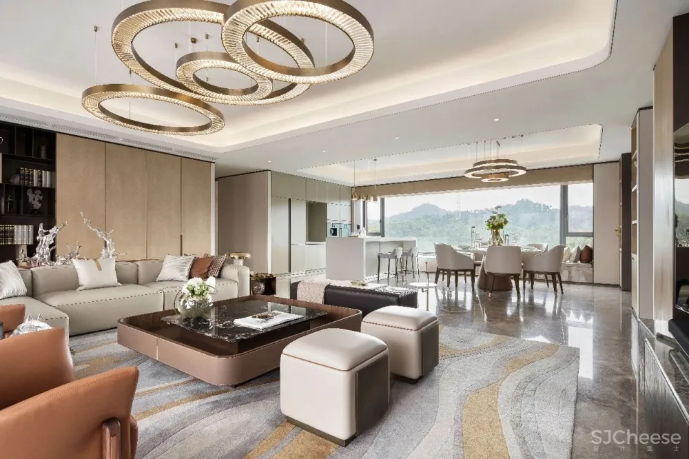 240㎡轻奢住宅,重构古典与现代的写意美学!