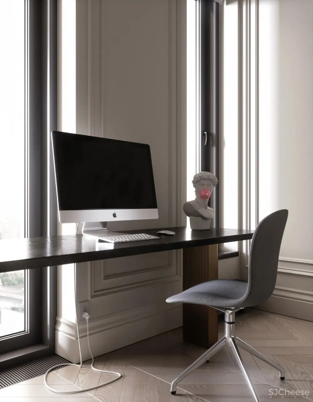 60㎡二房一厅,新古典的优雅气派!