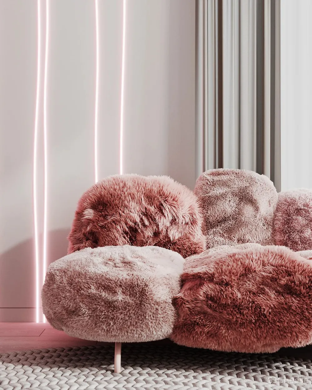 Artpartner新作 简约质朴三口之家