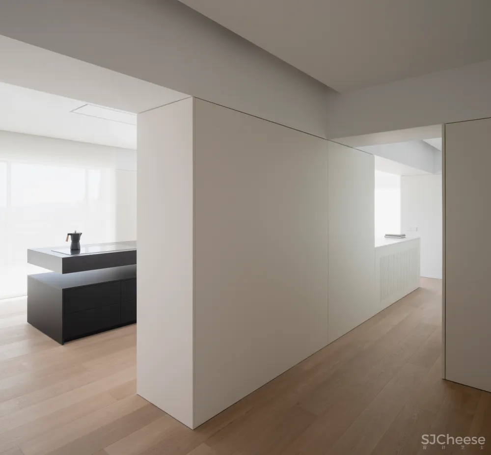 130㎡极简白, 线条简洁才更高级