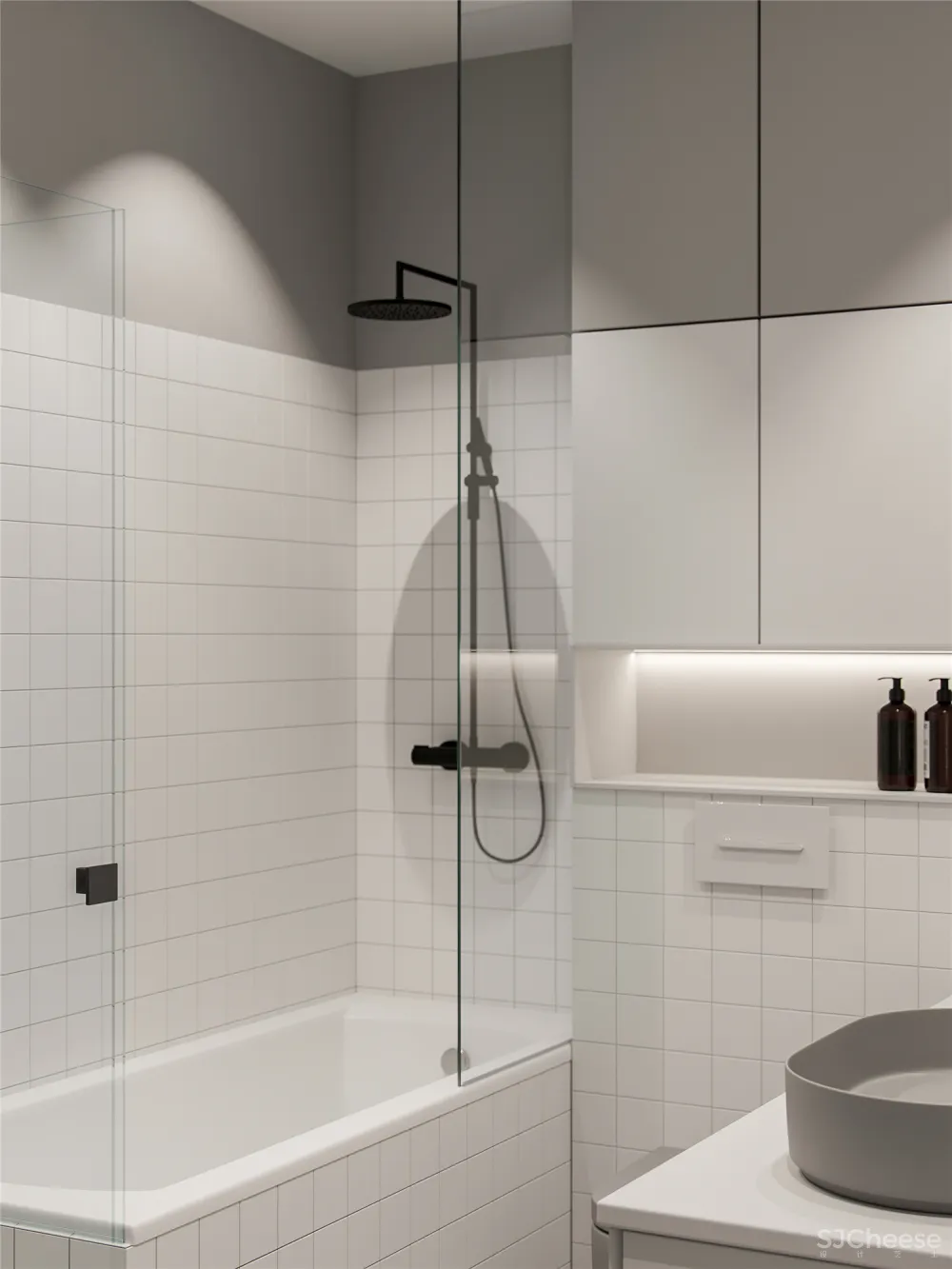 90㎡轻奢三房，艺术品这么用太有腔调