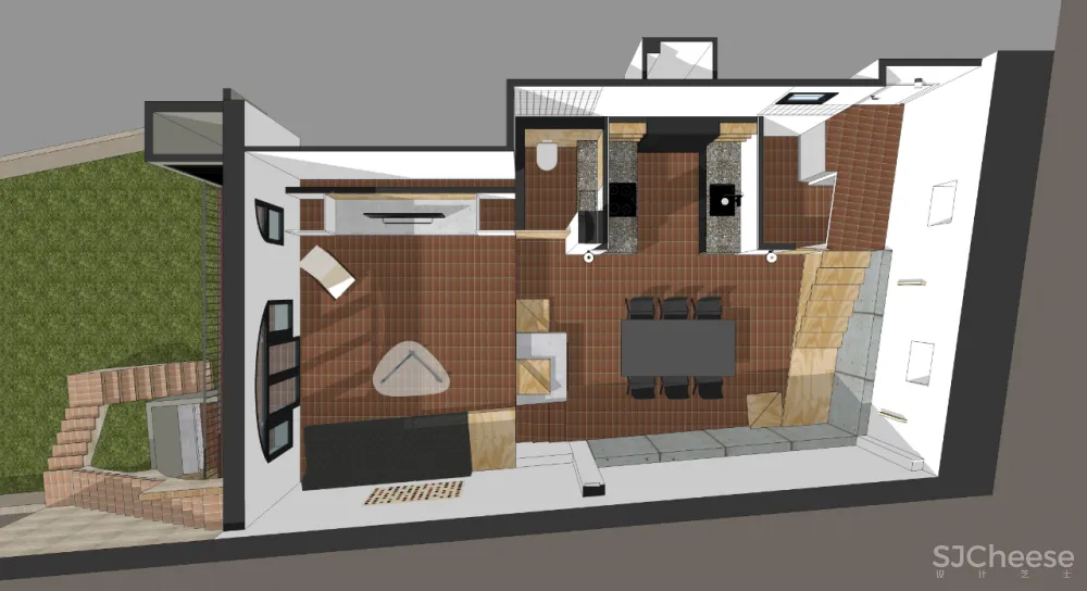 101㎡ 老宅爆改, 加了跃层让空间大一倍