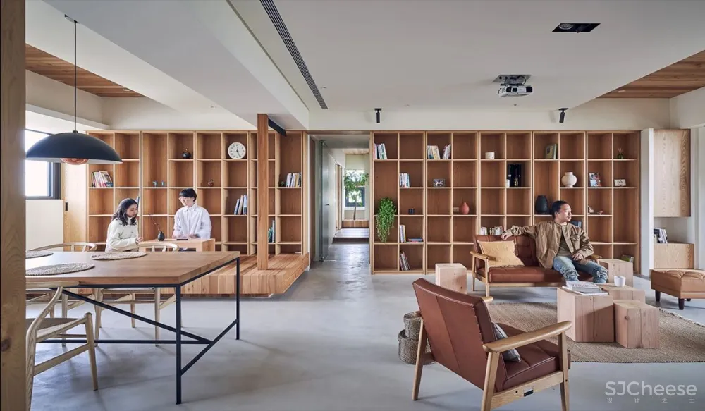 224.4㎡老宅改造:佛系清雅宅,原木自然居
