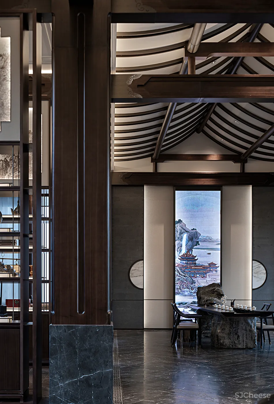 吴文粒:1745㎡绝美中式庭院,一帘诗意、四水归情!