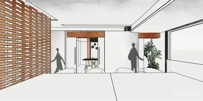 FF STUDIO:红墙之下,“度假式”办公空间