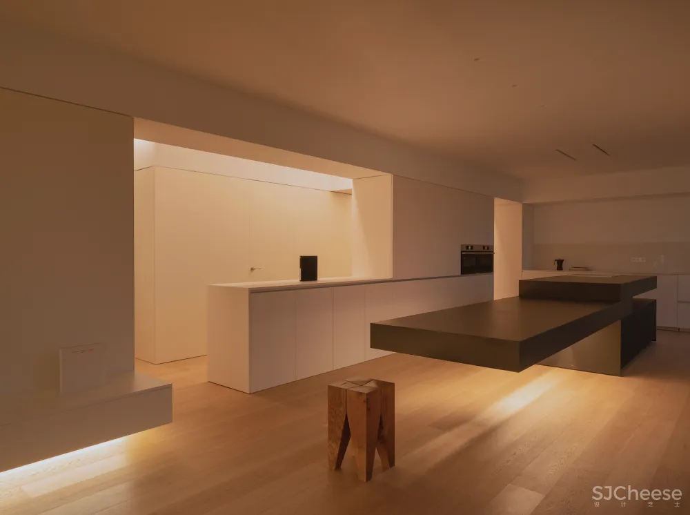 130㎡极简白, 线条简洁才更高级