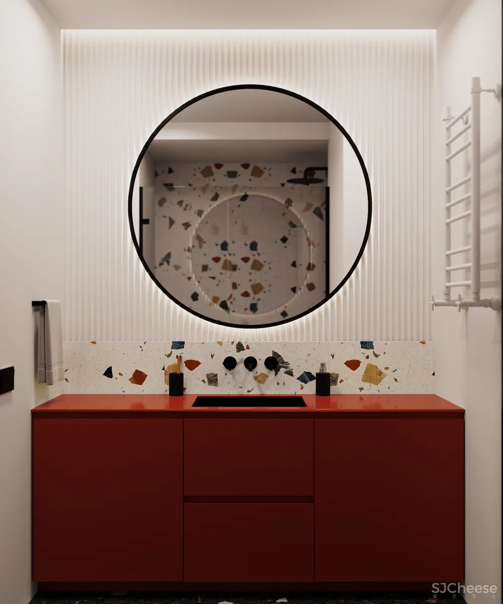 轻古典一居室,护墙板这么用线条太美了