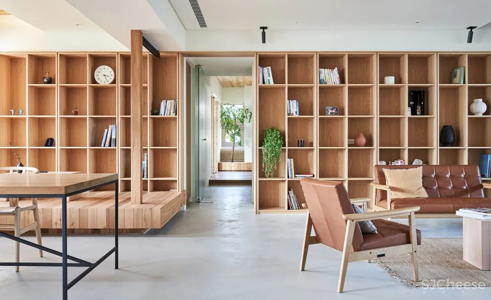 224.4㎡老宅改造:佛系清雅宅,原木自然居