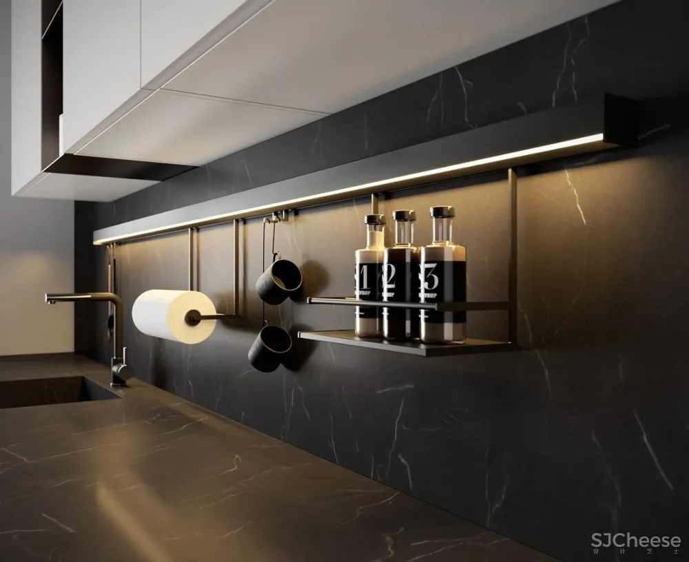 studiopodrini新作 高级灰奢华厨房