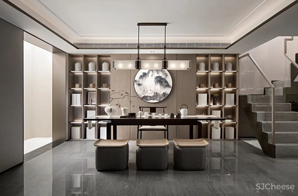 219㎡轻奢风跃层洋房,后浪青年憧憬的“精质”家!