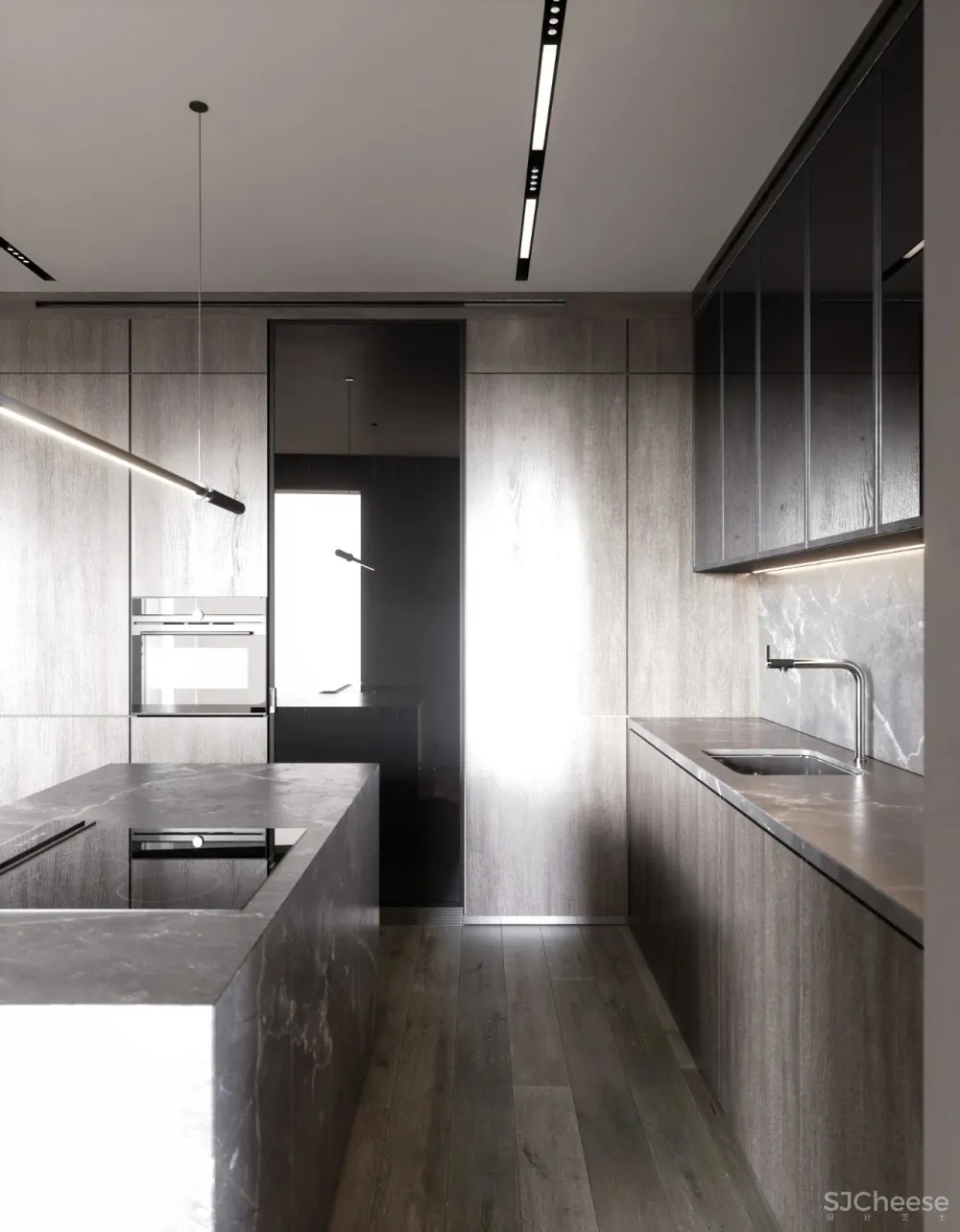 60㎡二房一厅,新古典的优雅气派!