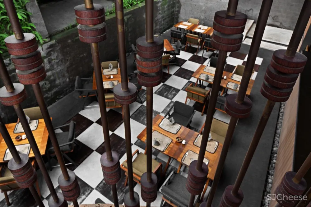 传统材料与现代元素的融合-印尼Santai隐世度假别墅！