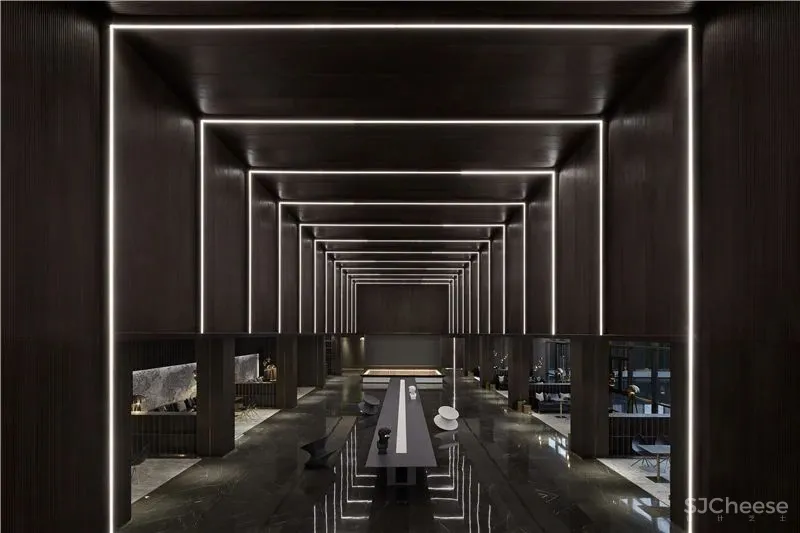 锋尚设计:流动的光与影 滨河珑府销售中心! 中国国际室内设计年鉴