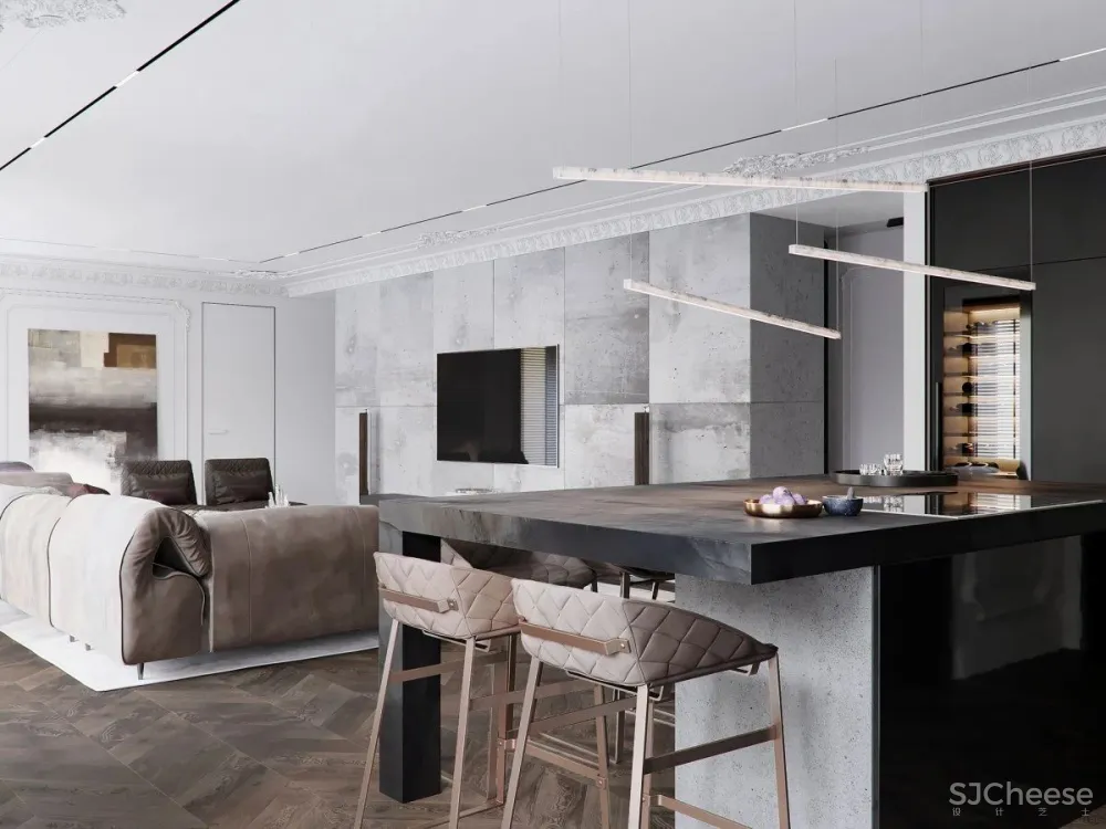 大气前卫的灰木色住宅，都市人最爱的高级质感！
