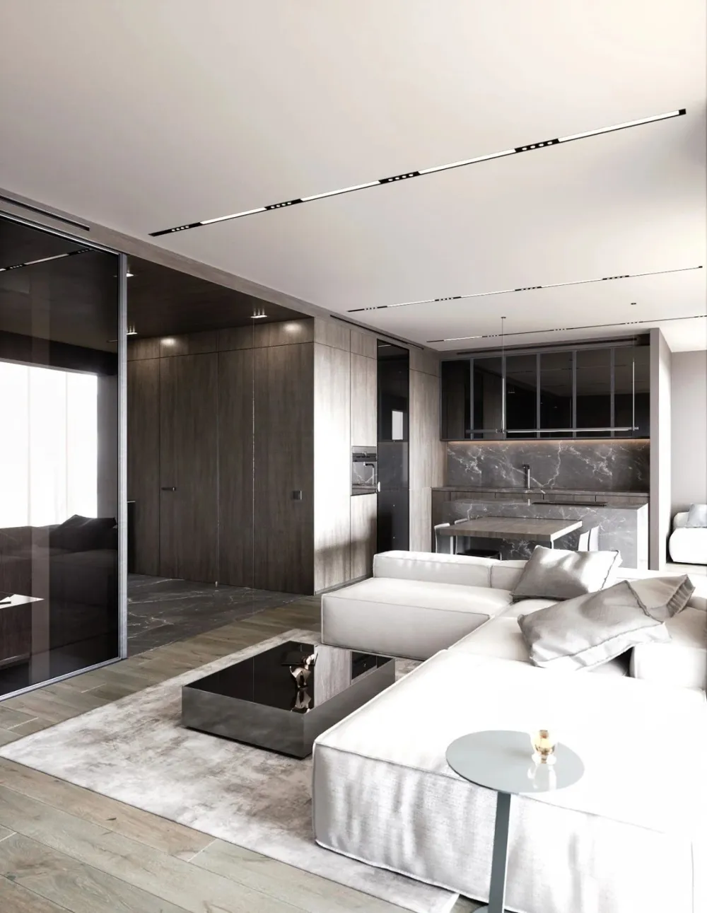 60㎡二房一厅,新古典的优雅气派!